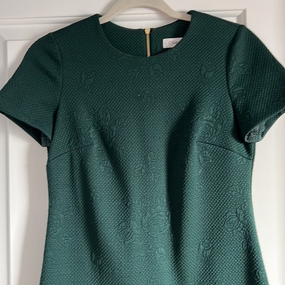 NWOT Calvin Klein dark green size 2 business shift dress - Picture 2 of 4